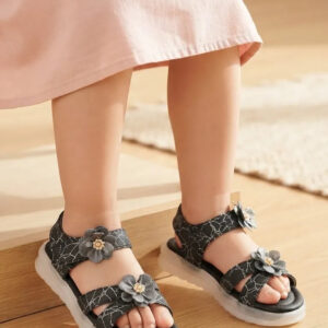 Girls Black Casual Sandal KD5832
